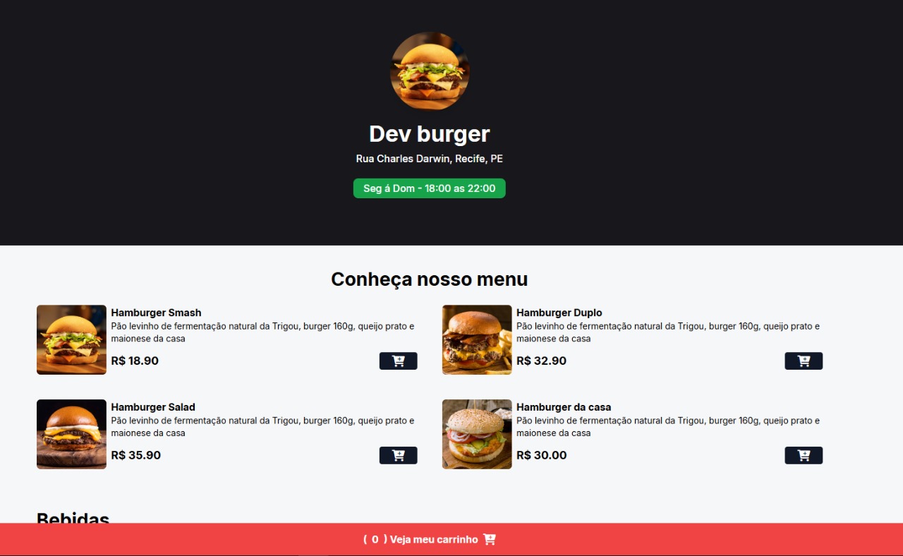 imagem de um cardapio de um hamburgueria